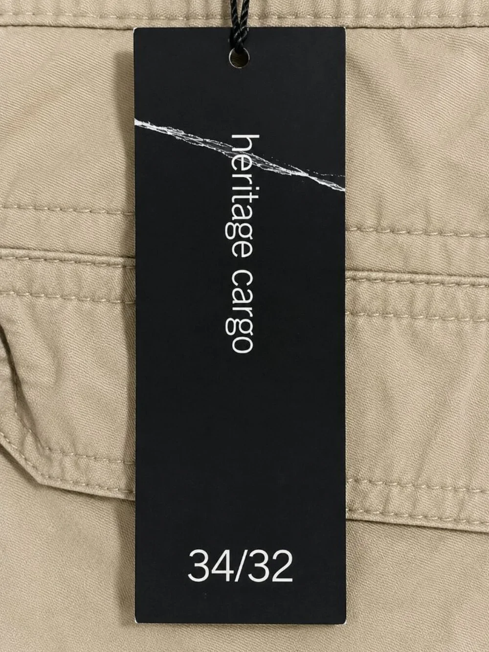 NWT Banana Republic Heritage Cargo Pants Men's 34x32 Khaki Utility Relaxed Fit